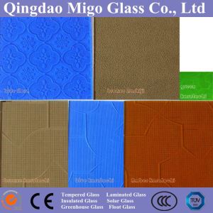 Farget mønstret glass med CE SGS