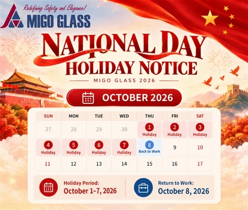 MIGO Glass 2026 Kinas nasjonaldag høytidsvarsel