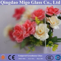 4mm herdet Matt/Matt tekstur Solar Glass med SGS sertifisering