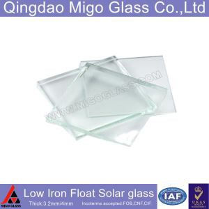 4,0 mm herdet lavt jern flyte glass