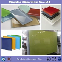 Bakmalt glass dekorativ vegg