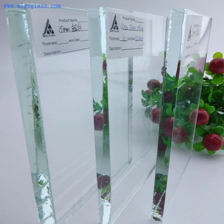 15mm,19mm ultra clear float glass